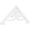Ekena Millwork Pitch Finley Architectural Grade PVC Gable Pediment, 72"W x 30"H x 1"P (10/12) GPP072X030X100FIN - alternate 1